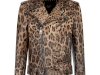 Leopard Print Leather Jacket