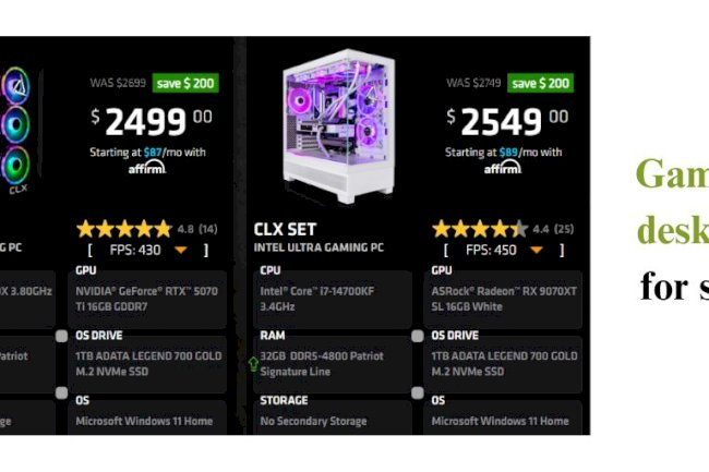 Looking for a Gaming Desktop for Sale? Read This First