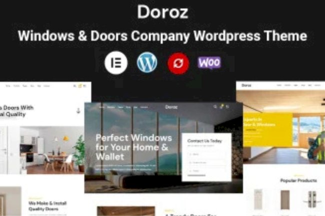 Free Windows Doors WordPress Theme to Grow Your Business Online