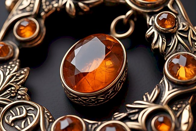 Orange Kyanite Jewelry With Artistic Fashion