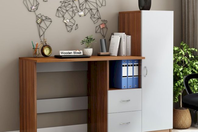 Smart Solutions: Study Table with Storage for Every Study Space