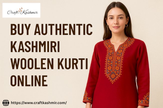 Buy Authentic Kashmiri Woolen Kurti Online 