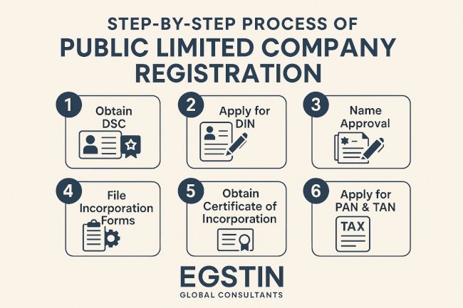 Step-by-Step Process of Public Limited Company Registration