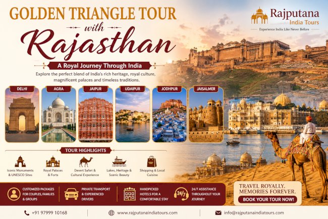 Golden Triangle Tour with Rajasthan – Experience the Royal Heritage of India