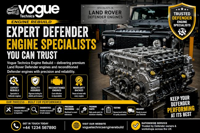 Vogue Technics Engine Rebuild – Expert Defender Engine Specialists You Can Trust