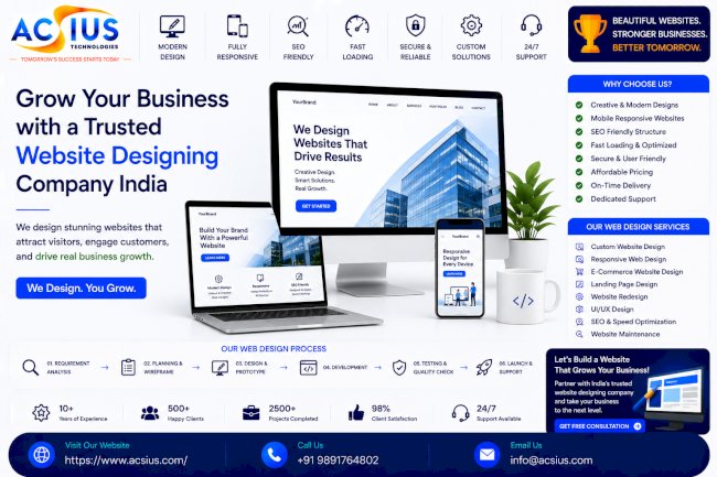 Grow Your Business with a Trusted Website Designing Company India