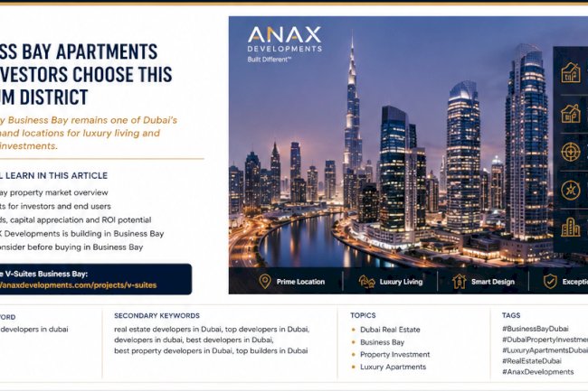 Business Bay Apartments and Why Investors Choose This Premium District