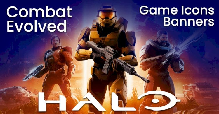 Revealing the Halo (2003) Game Icons Banners: Combat Evolved