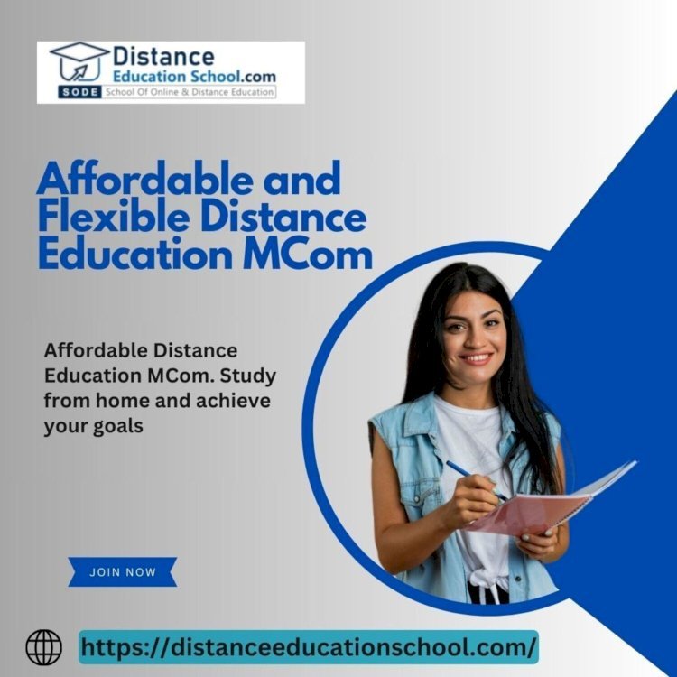 Distance Education MCom in Ahmedabad with Distance Education School