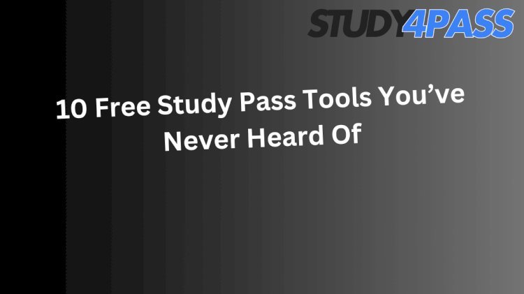 Study Pass in a Nutshell: Key Takeaways