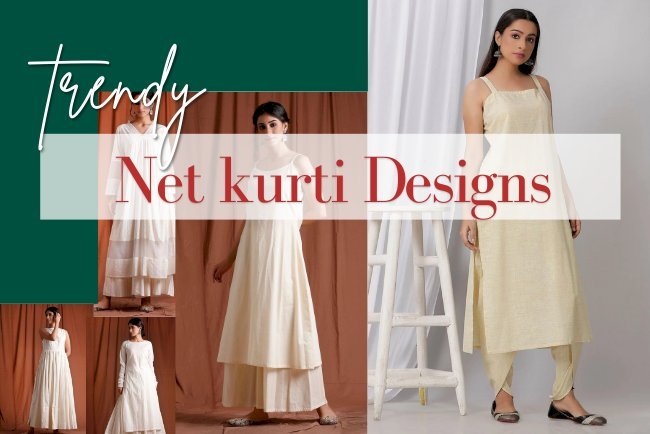 Trendy Handmade Net Long Kurtis to Elevate Your Style