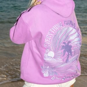 Hoodies for Every Season, Pink Palm Puff Collection