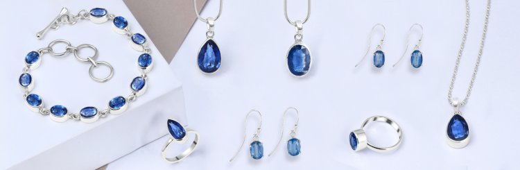 Blue kyanite rings: a totally specific aggregate of splendor and restoration