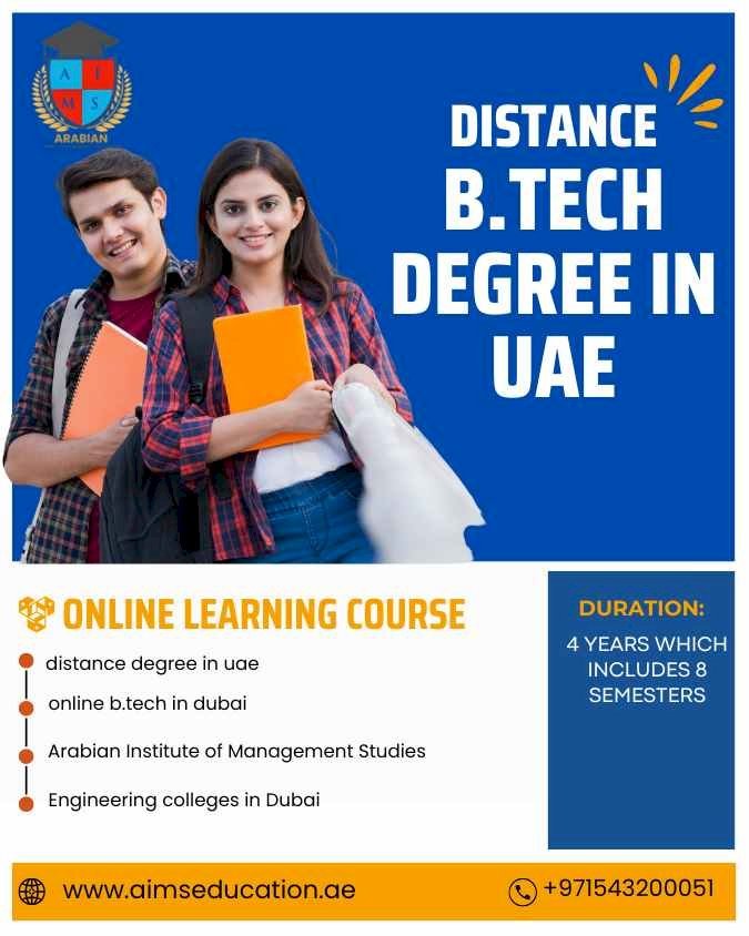 Is it feasible for someone to balance work and study at the same time while enrolled in a Distance B.Tech program in the UAE?