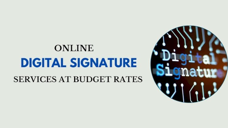 Online Digital Signature Services at Budget Rates 