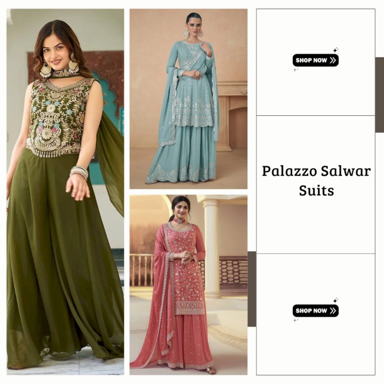 Designer Palazzo Salwar Suits That Look Stylish and Comfortable