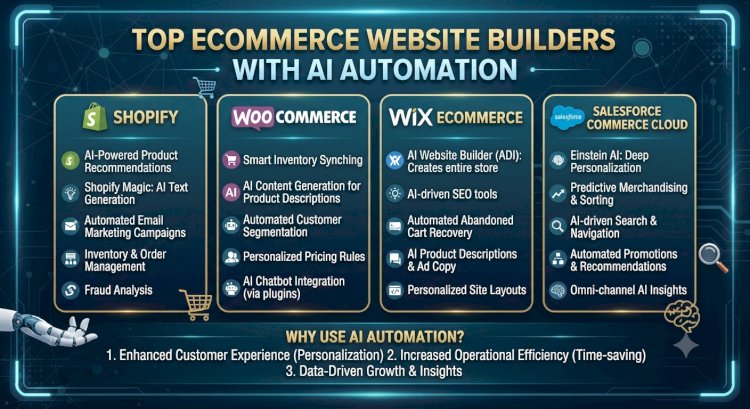 Top Ecommerce Website Builders with AI Automation