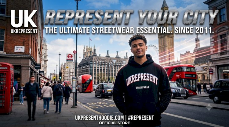 Inspecting A Neon Graphic Type Represent Hoodie
