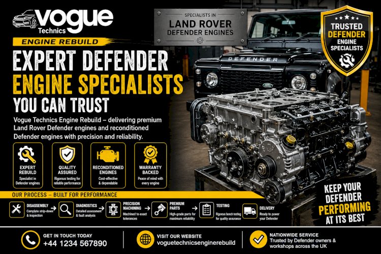 Vogue Technics Engine Rebuild – Expert Defender Engine Specialists You Can Trust