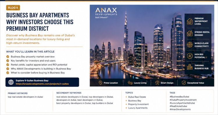 Business Bay Apartments and Why Investors Choose This Premium District