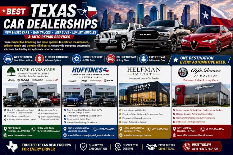 Top Texas Car Dealerships | New & Used Cars, Jeep, RAM, Luxury Vehicles & Expert Auto Services